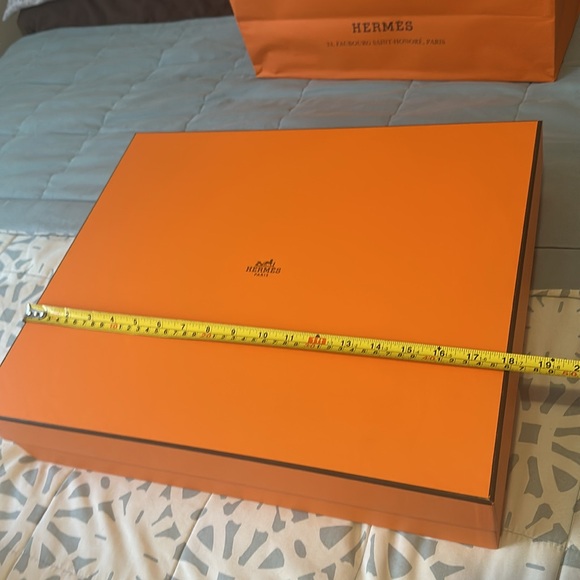 Hermes empty box with ribbon & shopping bag - Picture 4 of 6